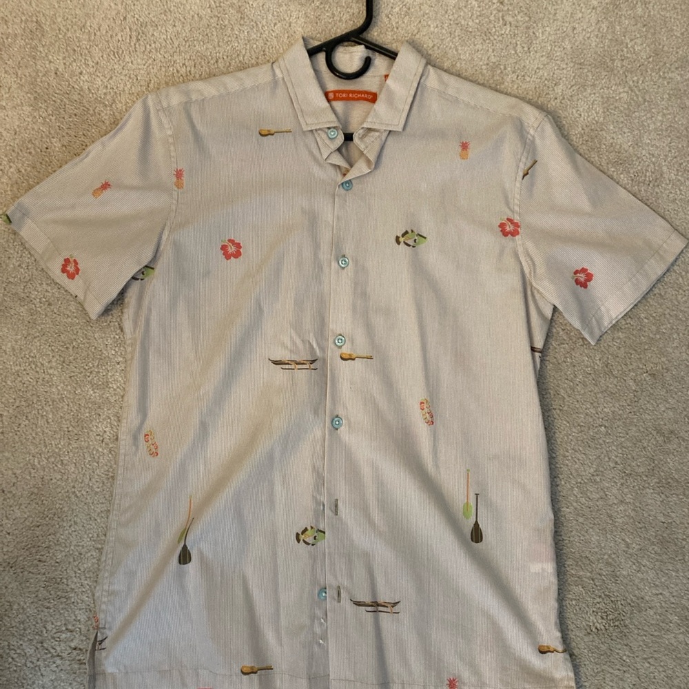Tori Richard Beach/Hawaii Casual Button Down Shirt